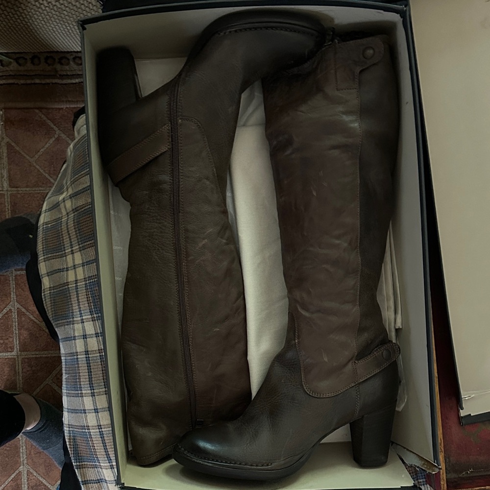 Alberto Fermani tall leather Boots